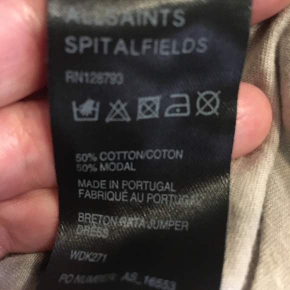 All Saints fringed Tunic/Top - size L - Picture 4 of 4